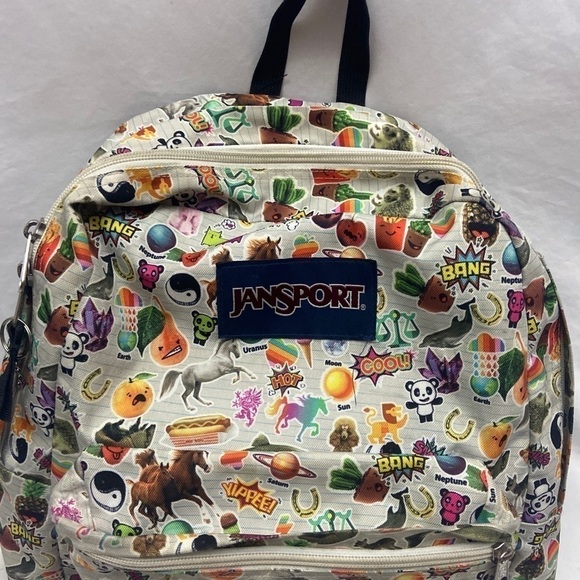 Jansport Student Mutli Character Bang Smash Hot Rare Book Bag Backpack - Picture 8 of 8
